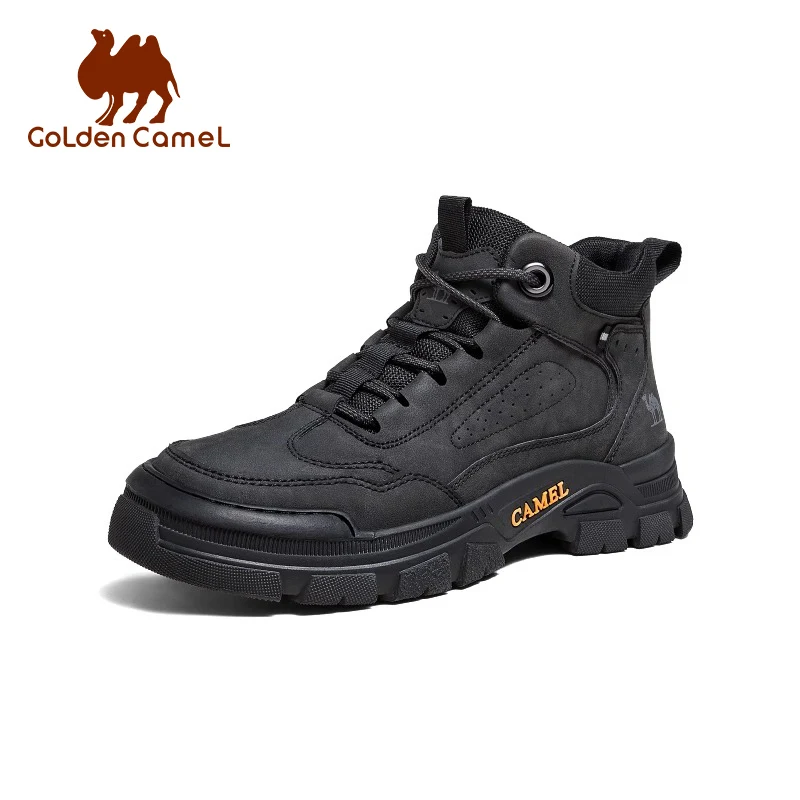 GOLDEN CAMEL Hiking Shoes for Men's Winter Boots Anti-collision Anti-slip Outdoor Mid-cut Mountaineering Boot Thick-soled 2024