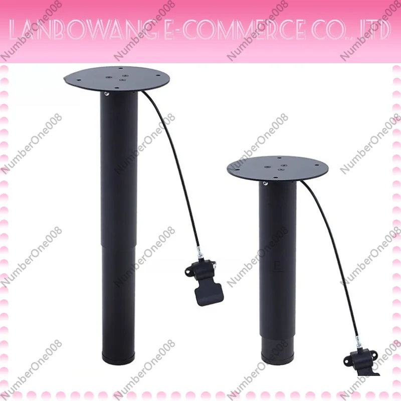 Pneumatic Vertical Adjustable Lifting Hardware Wire-controlled Coffee Table Lifter, Multifunctional Press Manual Adjustment