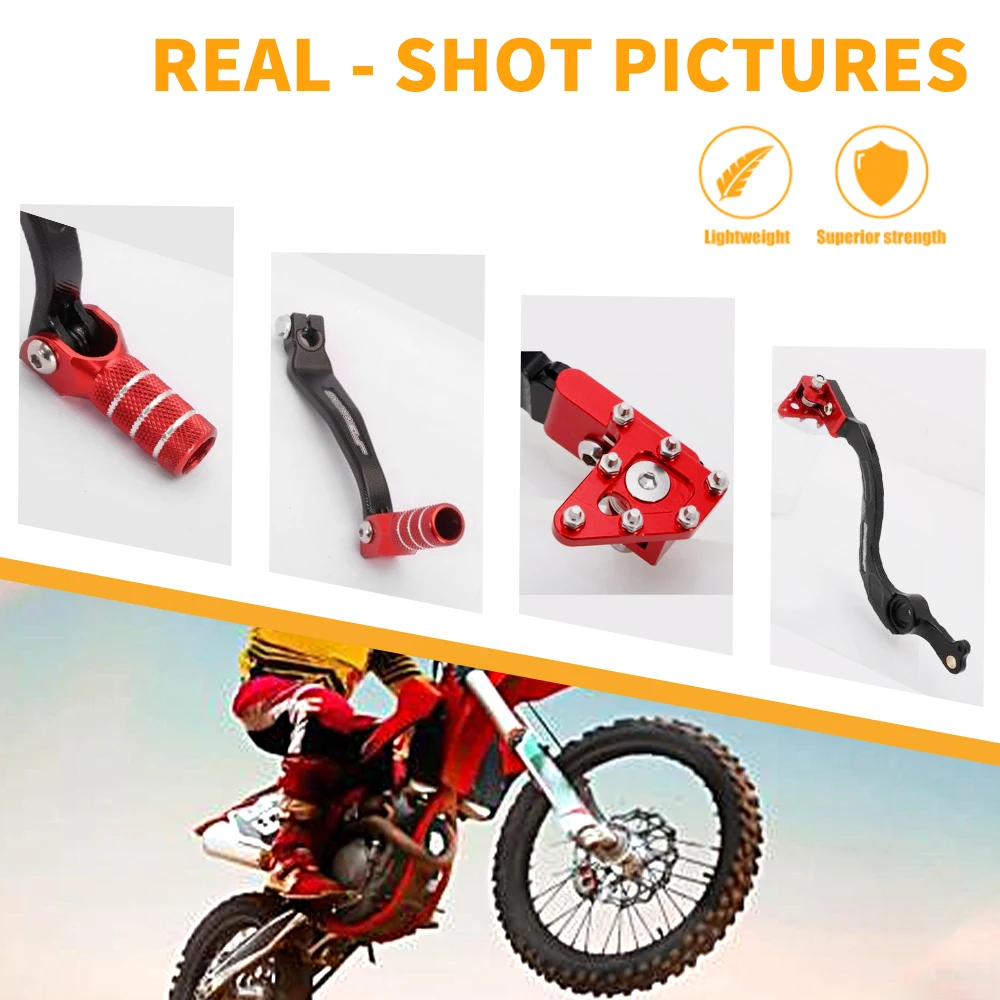 Motorcycle CNC Shifter Shift Pedal Rear Foot Brake Pedal Lever For Honda CRF250R CRF450R CRF450RX CRF250RX CRF 250 450 R RX JFG