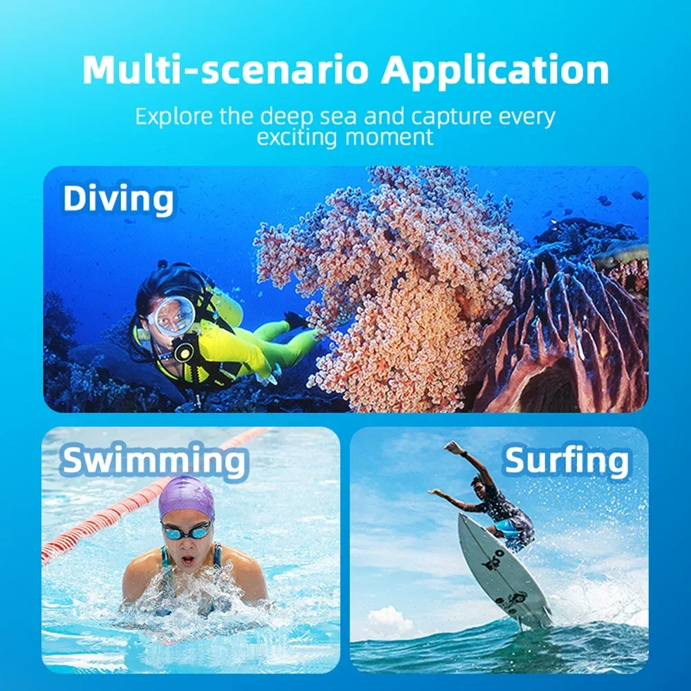 กรณีกันน้ําสําหรับ Insta360 GO 3/3S ว่ายน้ําใต้น้ําดําน้ําป้องกัน COVER SHELL กล้องกีฬา Surf การถ่ายภาพ