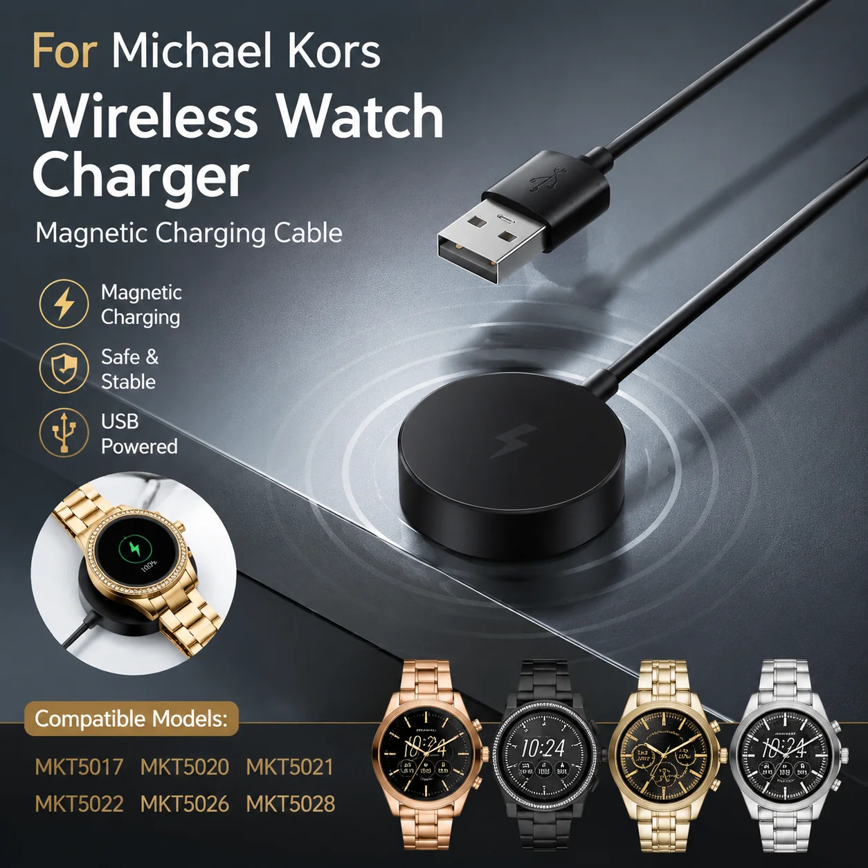Smartwatch Watches Michael Kors - Kabel Pengisi Daya untuk Michael Kors
