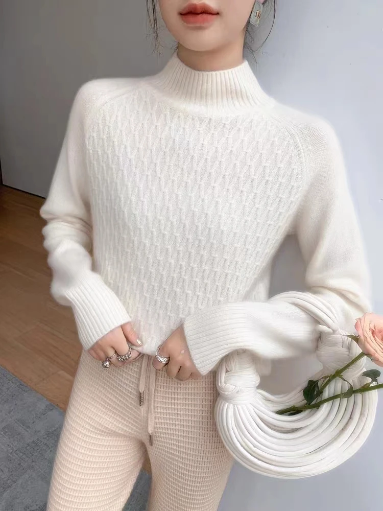 2024 Women\'s cashmere sweater 100% cashmere sweater Women\'s sweater Knitted women\'s pullover Autumn/Winter cashmere sweater