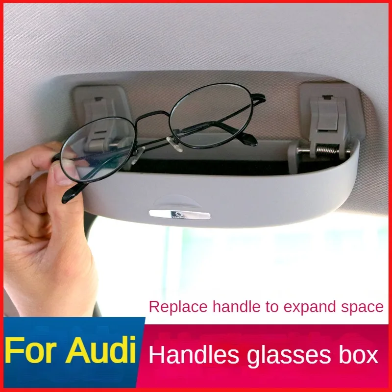 

For Audi Glasses Box Sunglasses Storage Holder Sun Glasses Case