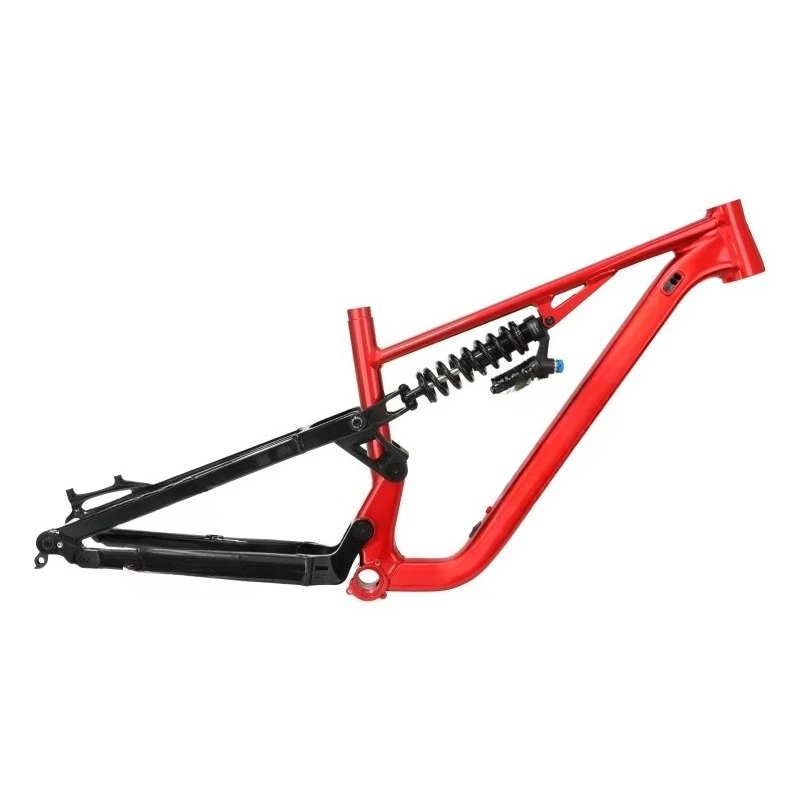 26/27.5-Inch Soft-Tail Mountain Bike Frame One-Piece Five-Way Forged Downhill Disc Aluminum Off-Road Bike