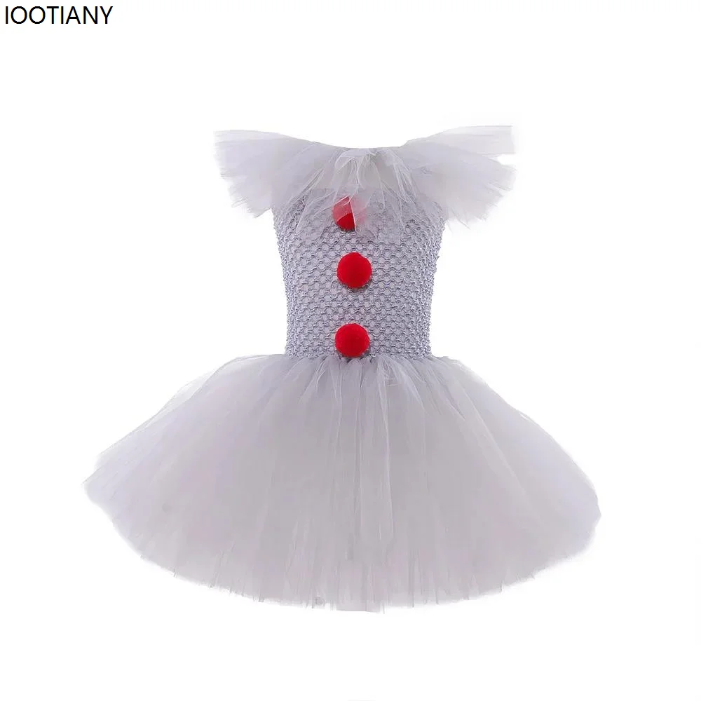 Joker détectée ywise-Robe Tutu en Maille pour Bol, Costume de Carnaval d'Horreur, Ensemble de Cosplay d'Halloween, Robes de Barrage pour Enfants, Tenues de Performance