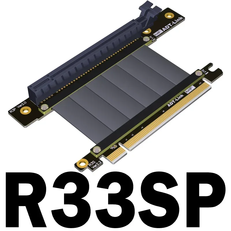 

Кабель-удлинитель видеокарты ADT PCIE X16 3.0 поддерживает корпус адаптера Chaser MSI Cooler Master Lianli ATX, вертикальный удлинитель