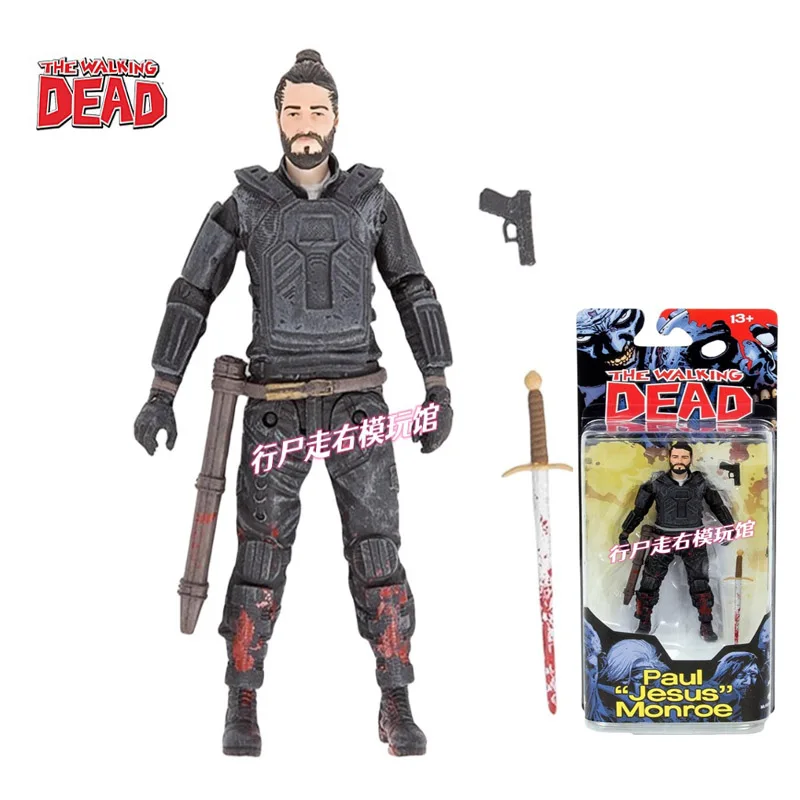 【Inventory】Original PAUL JESUS Walking Dead Comic 4.5 Inch 1/12 Action Figures Scale Model Collectible Toy Gift