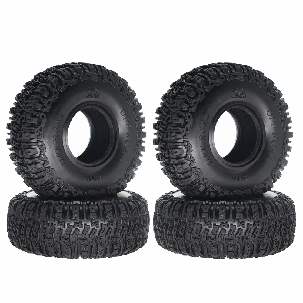 

4PCS 118mm 1.9" Rubber Tire Wheel Tyre for 1/10 RC Crawler Car Axial SCX10 II III 90046 Traxxas TRX4 RC4WD D90 Redcat MST