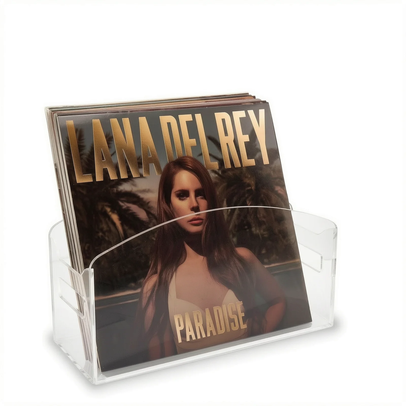Solid Record Holder Durable Acrylic Vinyl Record Holder Keeps Records Straight Preventing