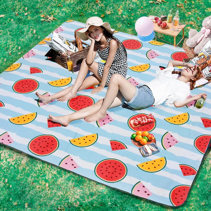 

Picnic mat Moisture-proof Outdoor portable waterproof thickened picnic cloth Spring outing Outing picnic floor