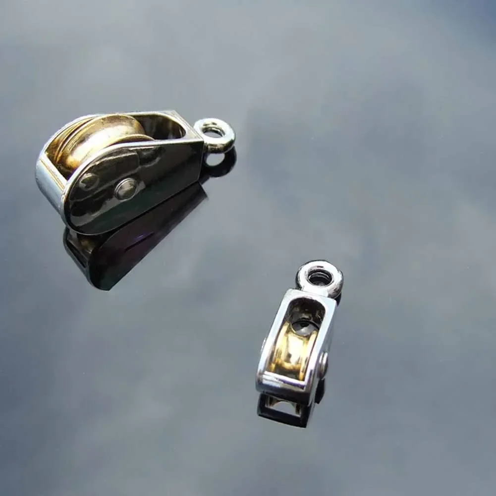 Heavy Duty Performance 75mm Fixed Pulley, 10mm Wheel Groove Width, Suitable For Intense Usage, Supports Up To 250kg