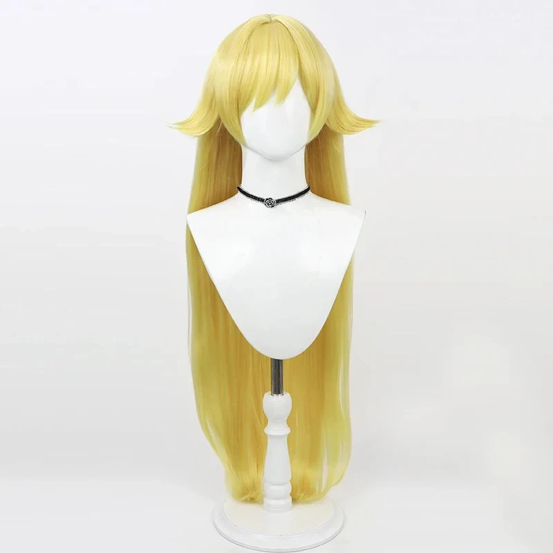 Peluca de Cosplay de Oshino Shinobu Kissshot Acerolaorion Heartunderblade de Kizumonogatari, Resistente al Calor, 5'g,j'8/