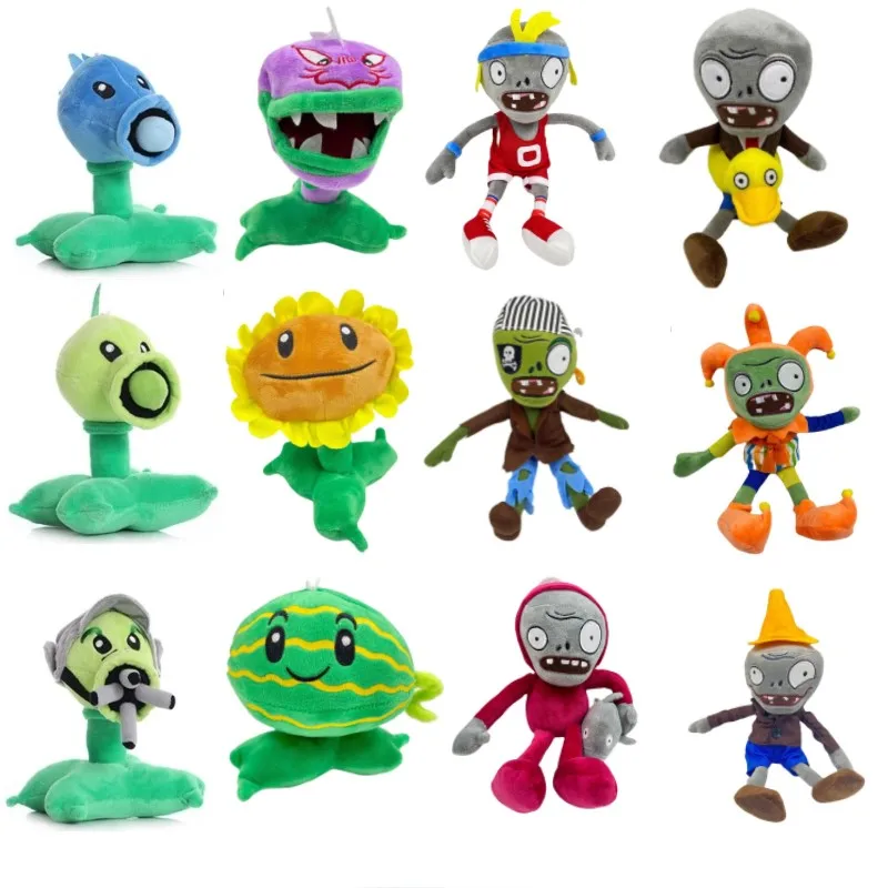 Plants vs Zombies 2 Video Game Character Plush Toys PVZ Plants Peashooter SunFlower Anime Stuffed Plush Dolls Gifts For Children