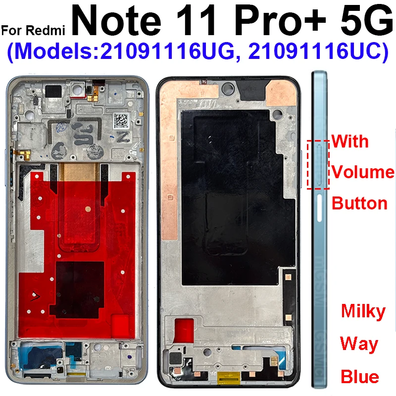Middle Frame Housing For Xiaomi Redmi Note 11 Note 11 Pro Plus