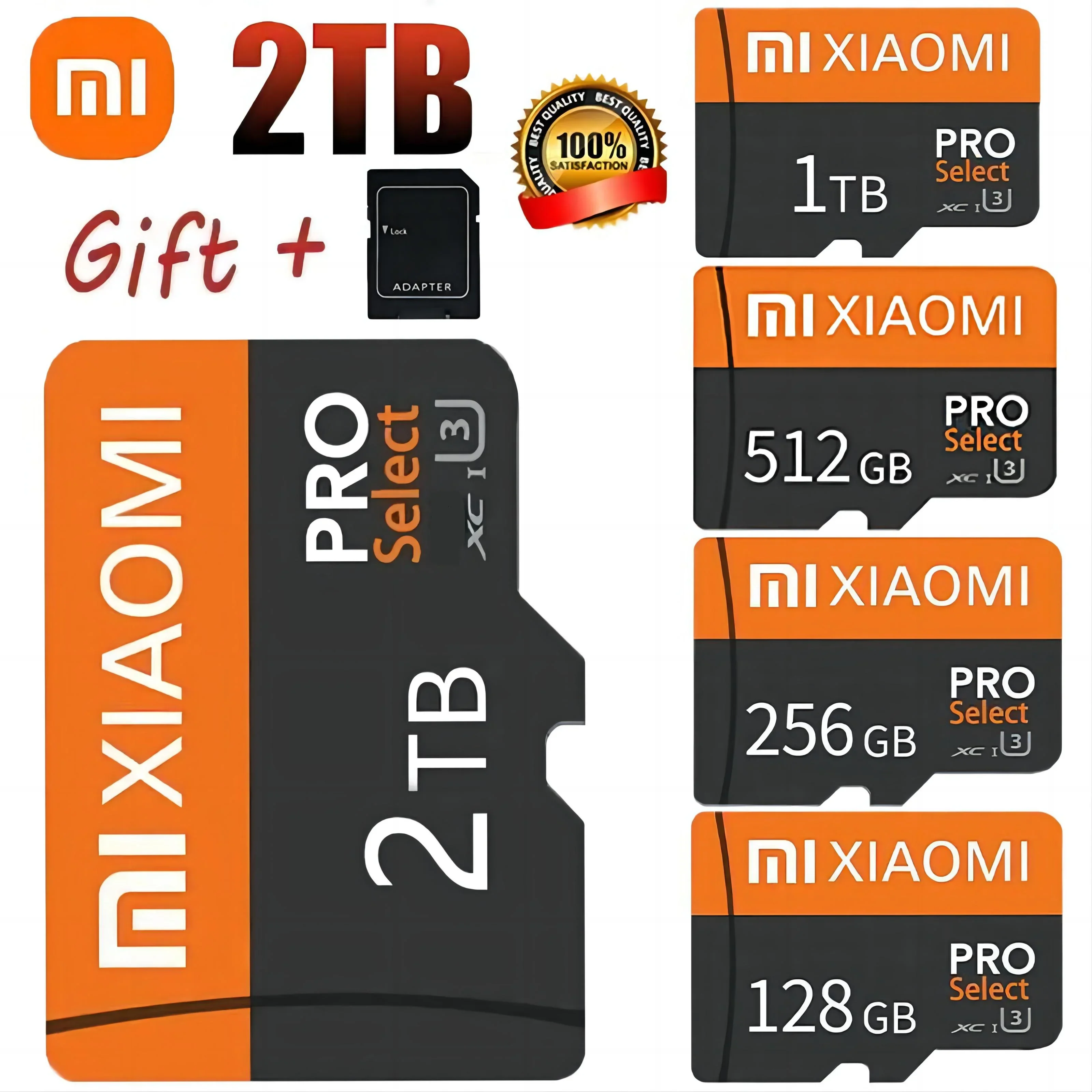 כרטיס זיכרון Xiaomi בנפח 2TB 1TB 128GB 256GB 512GB מהירות גבוהה Micro TF SD Card עבור Nintendo Switch Ps4 Ps5 Game SD Card