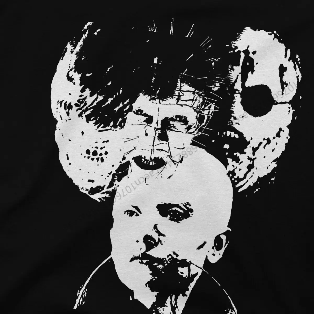 Hellraiser 공포 영화 아이콘 T 셔츠 Homme 남성 Tshirt Cotton Men Tops