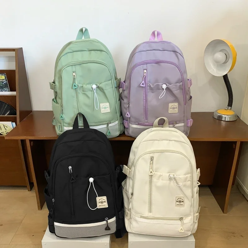 High Capacity Commuting Backpacks Solid Zipper Softback Women\'s Bags on Sale 2024 Simplicity Backpacks Bolsas Femininas