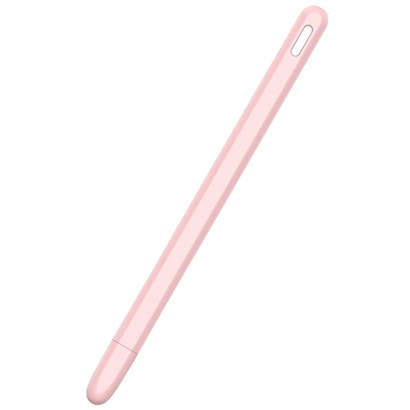 A73Z~ Stylus Pen Protective Cover for 2 Cases Portable Soft Silicone Pencil Case Accessory Pink