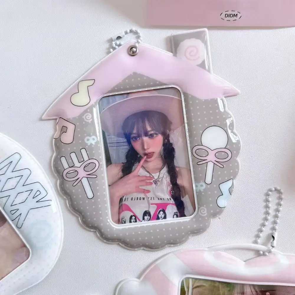 New 3 Inch Kpop Photocard Holder PVC Pendant Idol Photo Frame Storage Picture Display Card Holder
