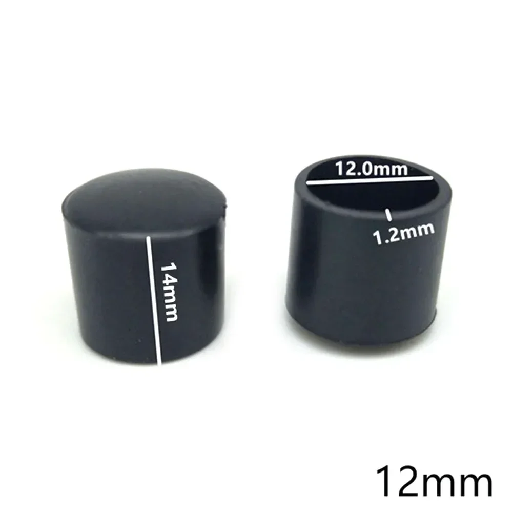 Living Room Chair Leg Cap Table Feet Protector 20pcs Accessories Anti Scratch Anti-Slip Black Covers Ferrules Furniture
