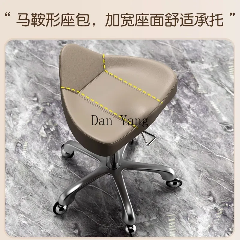 YJ beauty salon special beauty stool can lift pulley hairdresser manicurist barber shop large chair household back chair