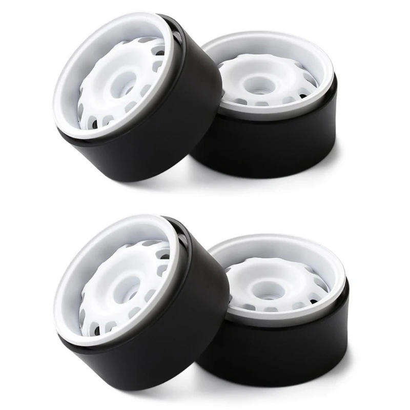 4PCS Wheel Hub 1.9’’ Beadlock Alloy Wheel Rims with 12 Spokes for Remote Control Car Toy 1/10 Crawler SCX10 Drop shipping