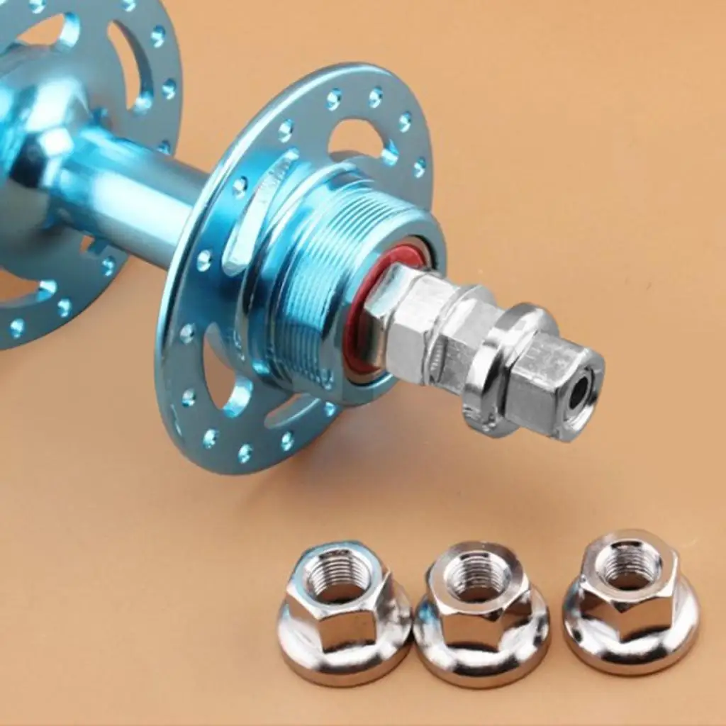 

210 Bike Wheel Hub Axle Nuts Bicycle Chromed Skewer Bolt Screw Nut Road MTB Replacement