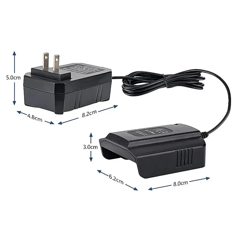 شاحن بديل لبطارية الليثيوم المحمولة متوافق مع بطاريات ميلووكي 14.4-18 فولت محول شاحن بطارية الليثيوم