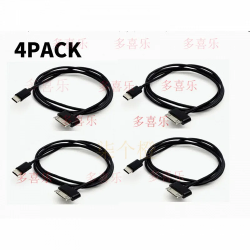 WW    4PACK USB C to 30pin Data Sync Charging Cable for iPhone 3/4 & iPad 1/2/3 1m 3ft