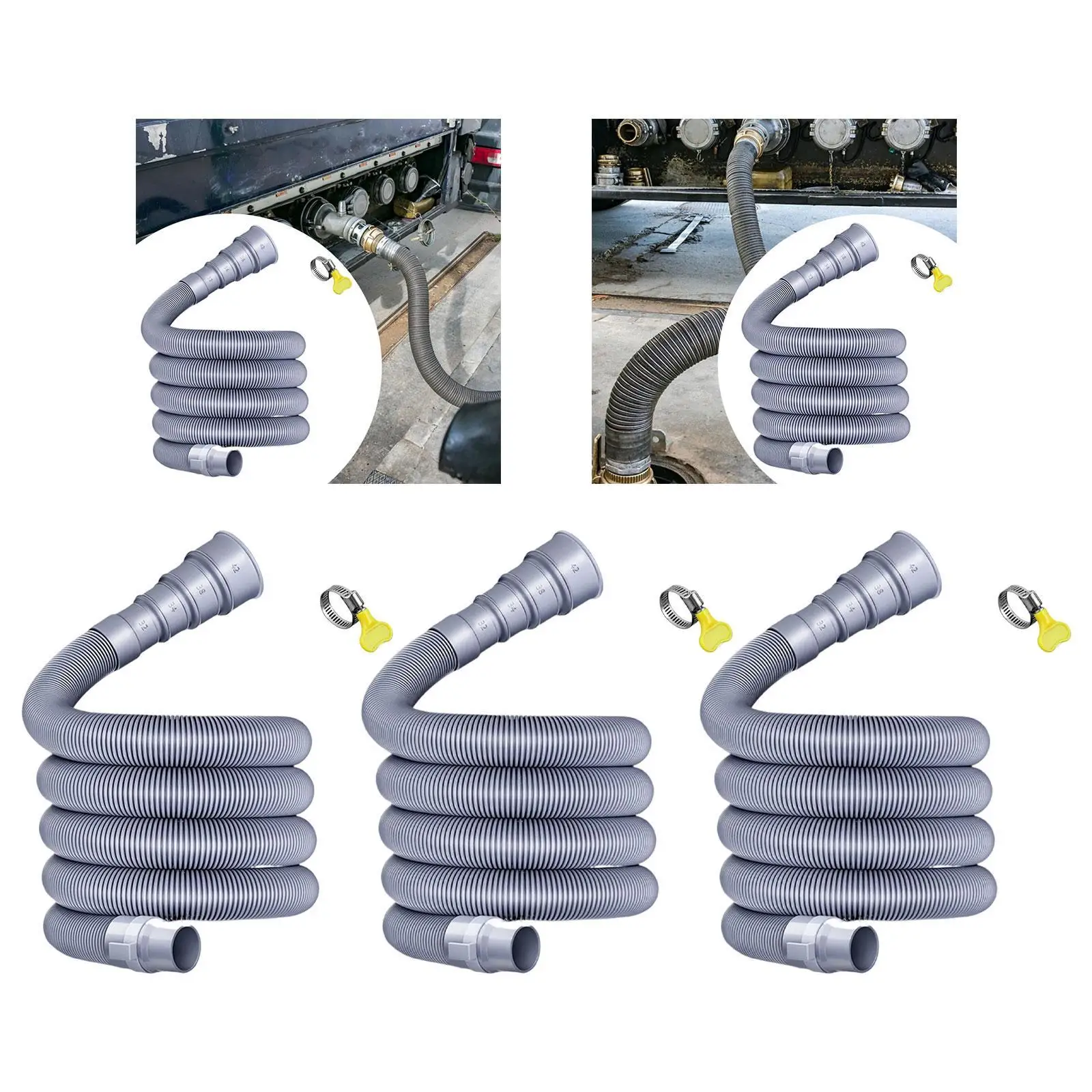 

Комплект труб для отходов, сливной шланг, герметичный, гибкий, простая установка, заменяет