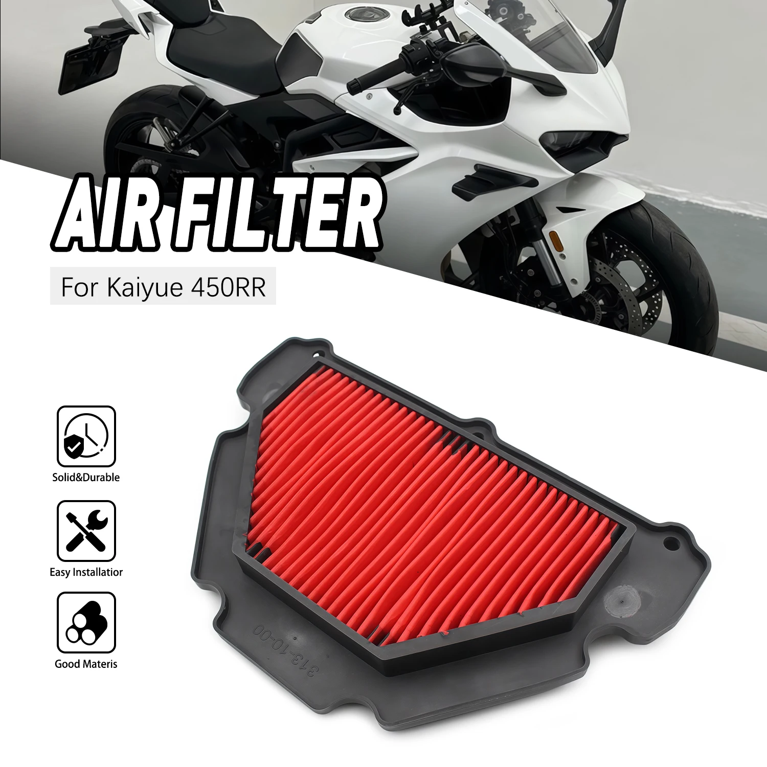 

Air Filter Element reliable Replacement Motorcycle Accessories For KOVE 450RR ZF400GS-A