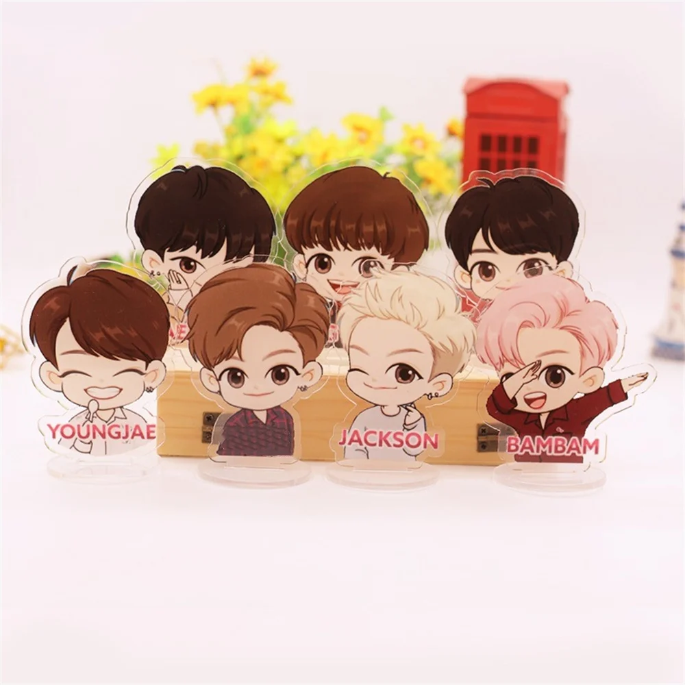 10 см GOT7 Q стильная фигурка-подставка JACKSON BAMBAM JAEBEOM YOUNGJAE половина тела подставка доска для фанатов украшение для стойки поддержка подарок
