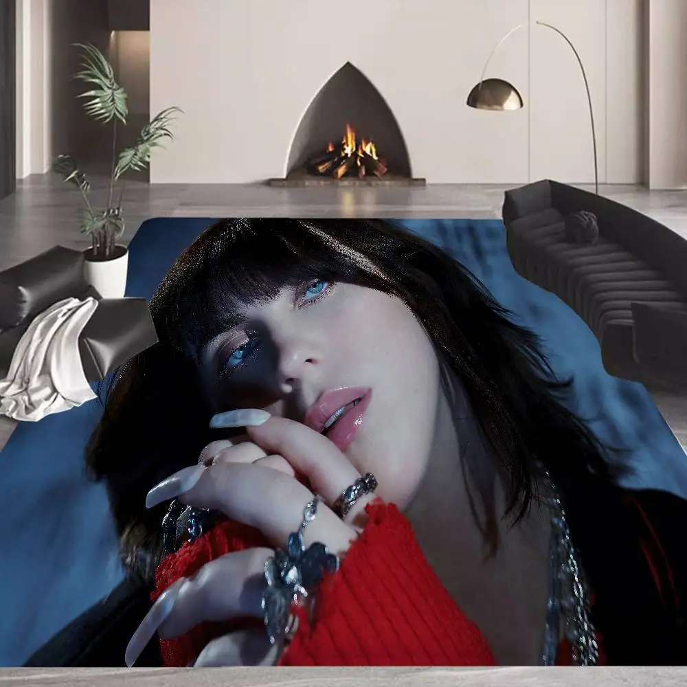 Fotografia 5: Tapete de porta Pop Singer B-Billie para quarto infantil, decoração de quarto, varanda, antiderrapante, tapete para sala de estar