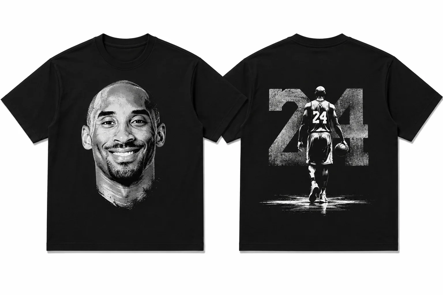 Summer Cotton T-shirt Street Wear Basketball Kobe Bryant Graphic Print Loose T-shirt Top Men's T-shirt for Both Men and Women
