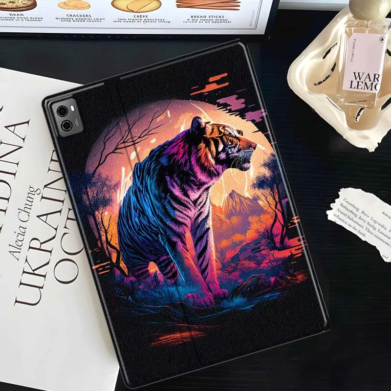 Cartoon Blue Flame Tiger Cover For Lenovo Xiaoxin Tab Pad K10 K11 Y700 P11 3rd GT Pro Plus Gen Tablet Case Gift