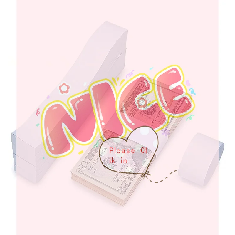 

【BA】Tear Resistant Money Bands Self Sealing Cash Straps for Bill Management Counting Office