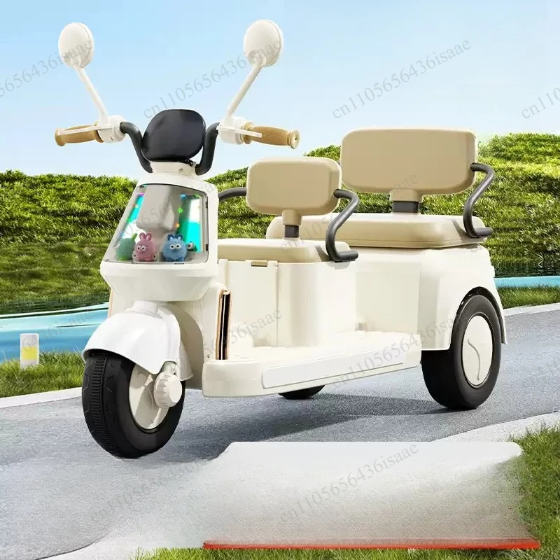 Two-Seater Rechargeable Electric Tricycle Ride On Vehicle