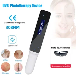 308nm UVB Ultraviolet Phototherapy Lamp Instrument for Vitiligo Psoriasis Skin Treatment and Therapy Treatment Light