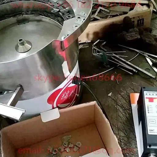 vibratory bowl feeder for metal slice,SUS304 automatic cap vibrate bowl feeder 430mm