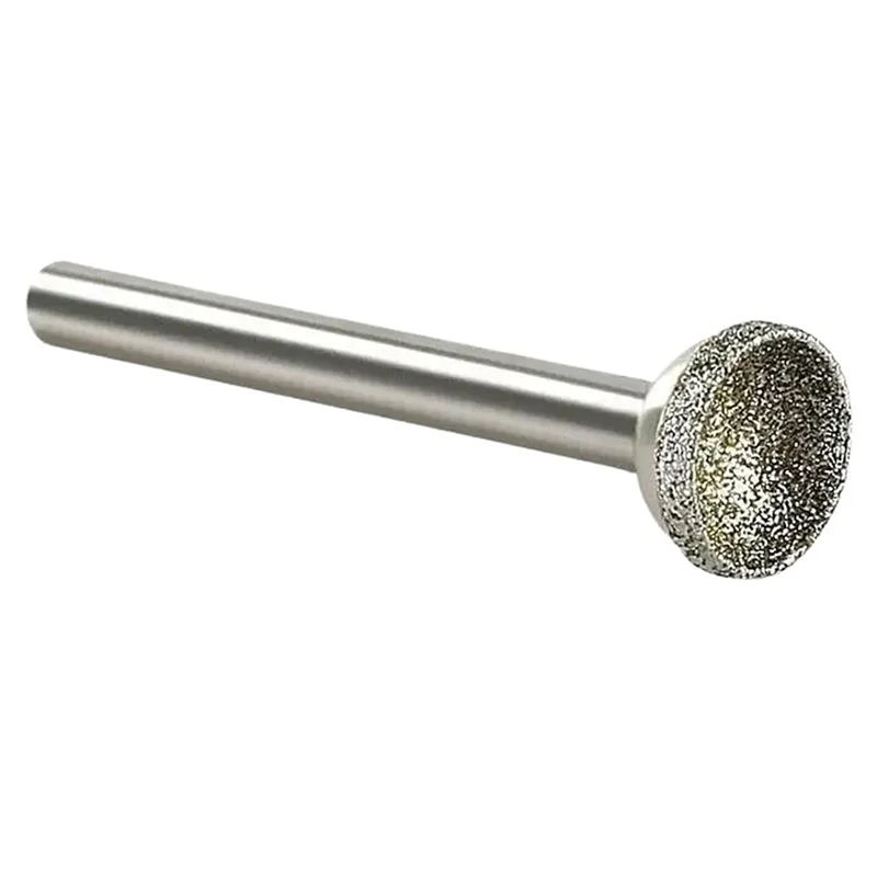 

SYW-Diamond Mounted Point For Jade Amber Stone Beeswax Grinding- Spherical Concave Head 10-25Mm(1Pcs)
