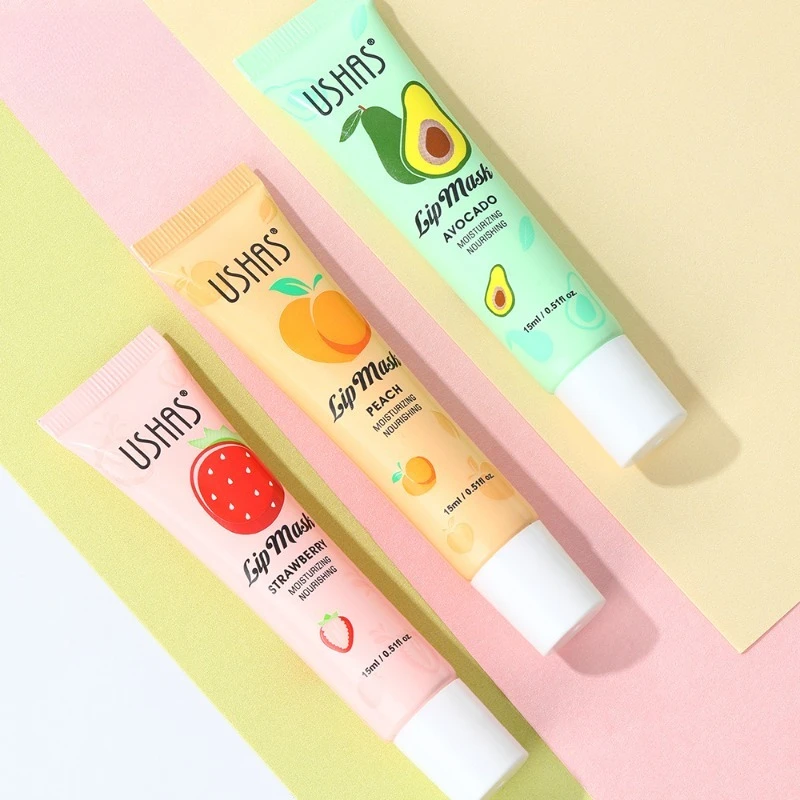 Weiche Tube-Lippenmaske und Balsam, tägliche nährende Behandlung mit Vitamin E zur Entfernung schuppiger Lippen und zum Schutz der Feuchtigkeit, Schönheit