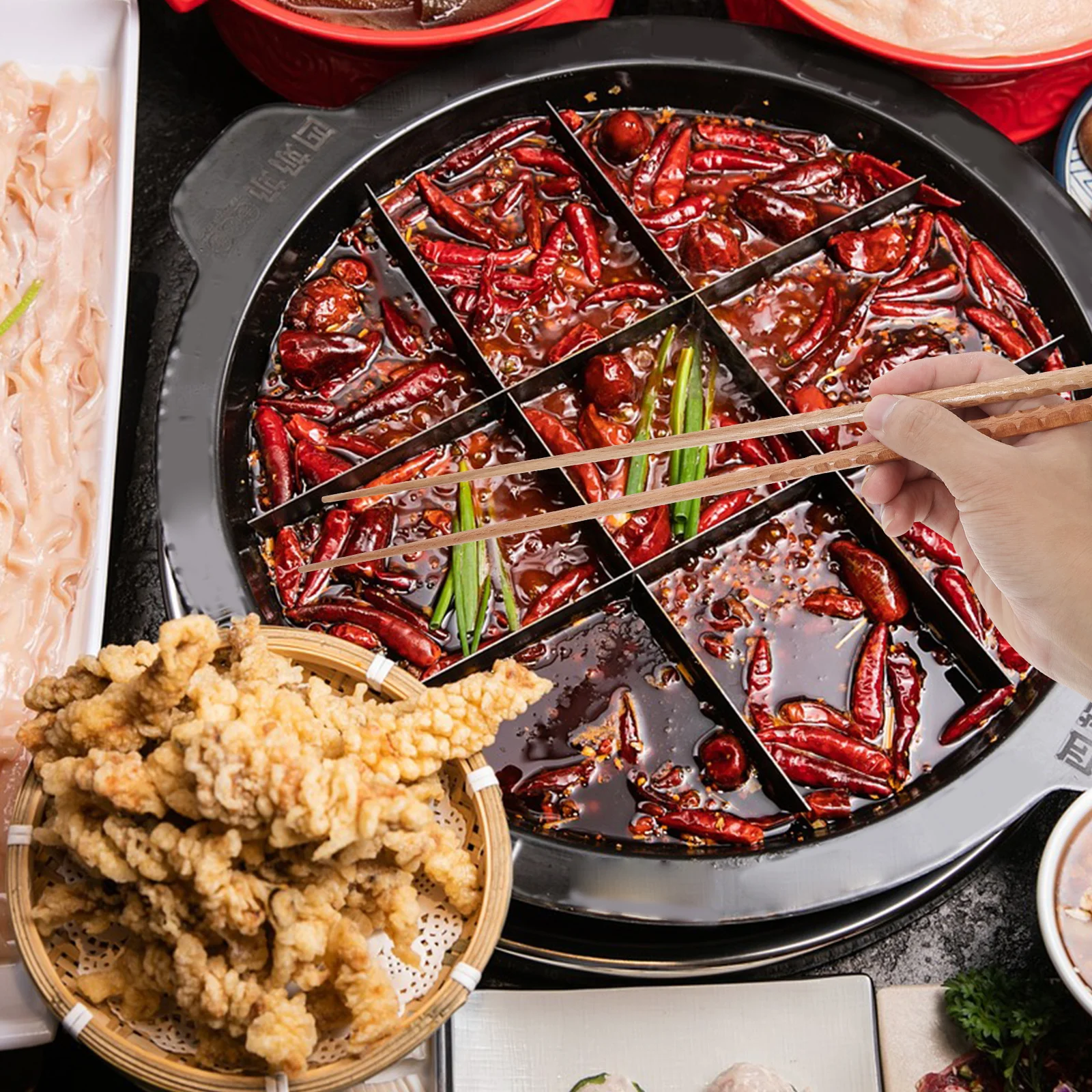 

1pcs 1 Pair Extra Long Hot Pot Chopsticks Natural Beech Wood Reusable Cooking Dining Utensils For Sushi Frying Noodle Handling