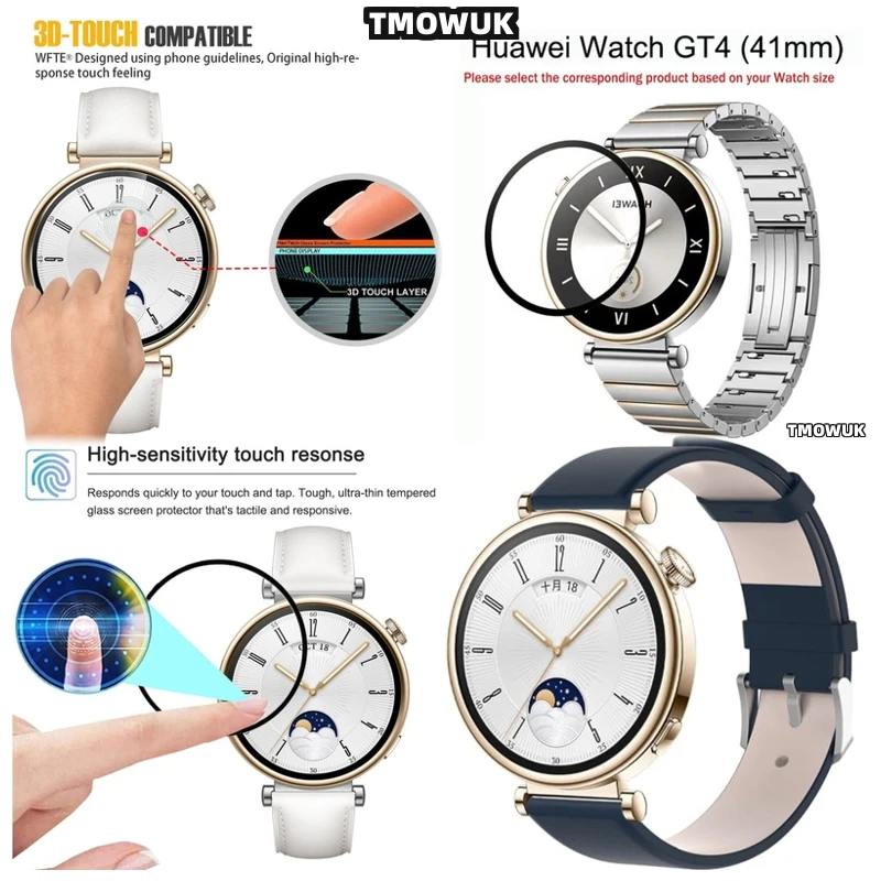 

Ultra-thin No Bubble Screen Protector For Huawei Watch GT4 46mm GT5 41mm Watch5 46mm Watch5 42mm – Anti-scratch HD, Durable Soft