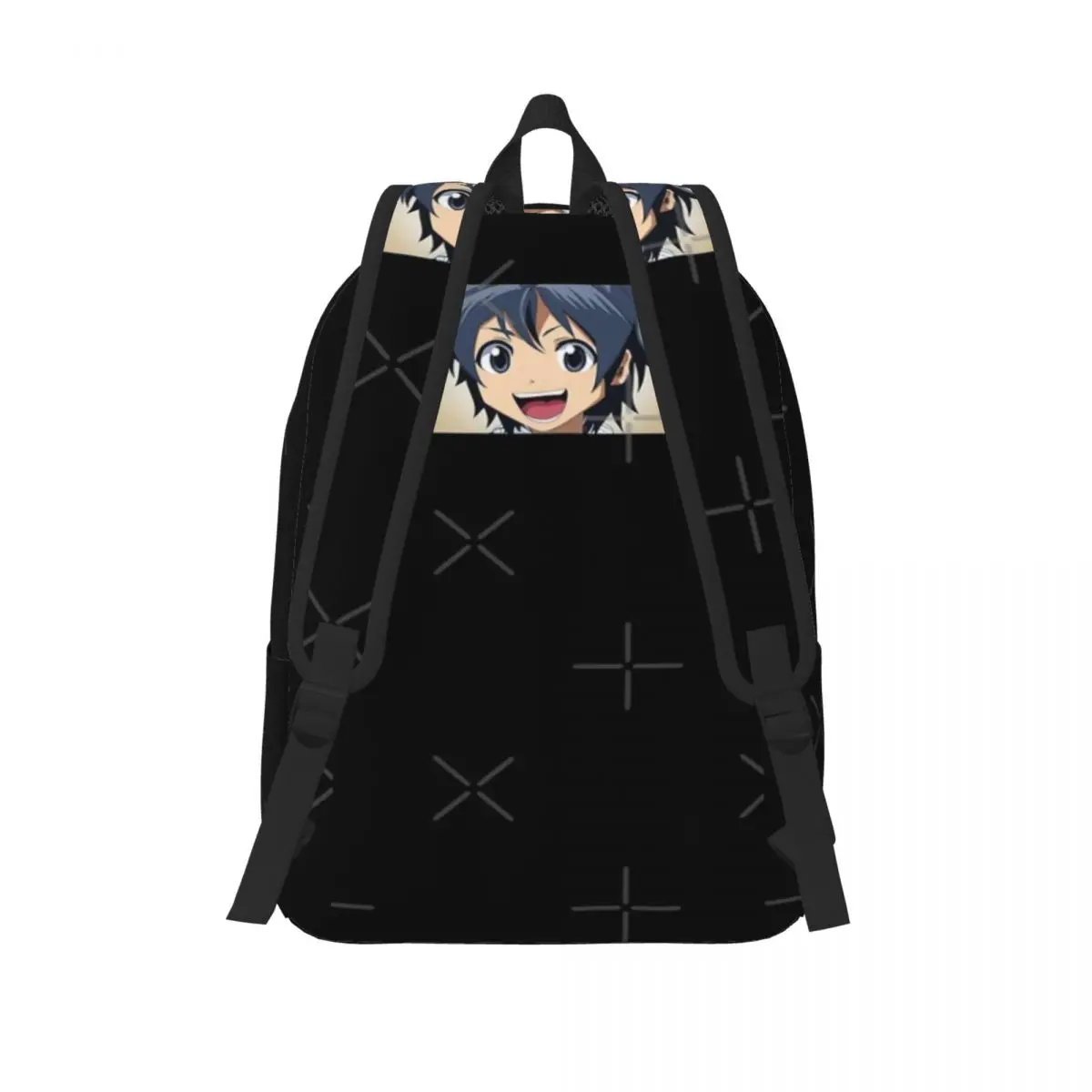 حقيبة ظهر قماشية بسيطة وأنيقة من Anime Girl حقيبة ظهر أنثوية