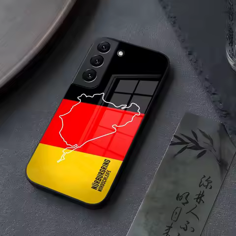 Nurburgring Phone Case Glass for Samsung Galaxy S23 S24 S21 S22 S20 Ultra Fe Plus A34 A54 A24 A52 A53 M54 Cover