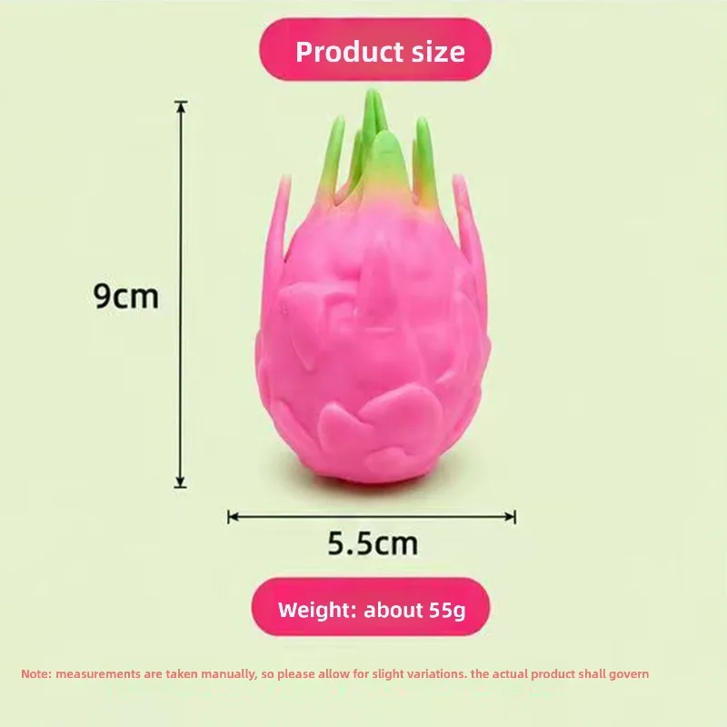Dragon Fruit Building Block Handmade Ball Products Slow Rebound Plastic Pinch Music Cute Sound Decompression Toy Music Gifts - view 5