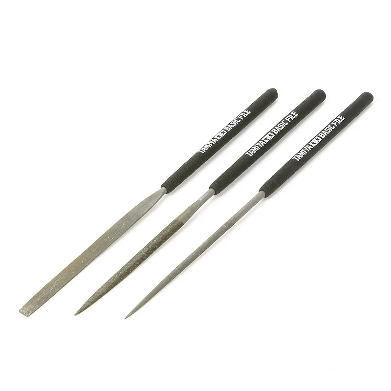 Tamiya 74104 di Base Set di File (Liscio Doppio Taglio) Strumenti del Mestiere