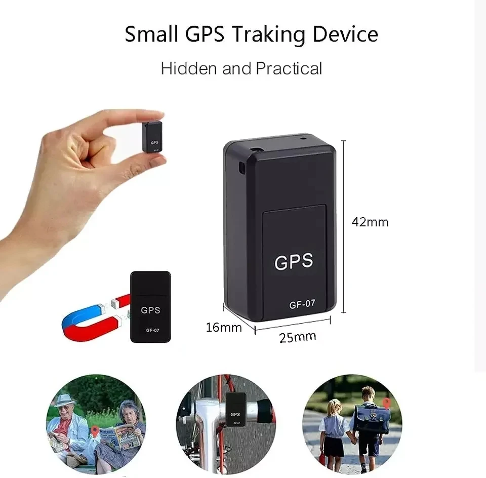 Universal Tracking Device Gf07 Mini Car Tracker Magnetic Gps Real Time Vehicle Locator Anti-Lost Recording Rechargeable