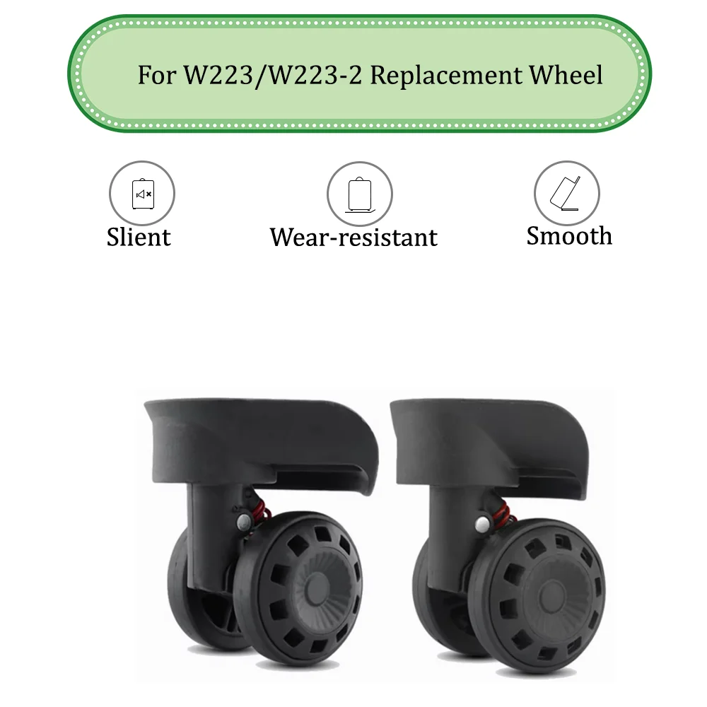 

For W223/223-2 Non-slip Replaceable Wheels Replacement Luggage Pulley Sliding Casters Slient Wear-resistant Repair