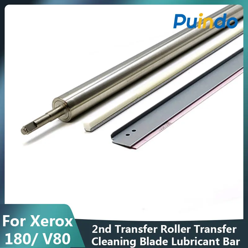 

1Set 2nd Transfer Roller 033K96890 059K86844 Transfer Cleaning Blade Lubricant Bar For Xerox 80 180 2100 V80 V180 V2100 V3100